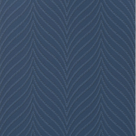 Thibaut Clayton Herringbone Navy Wallpaper