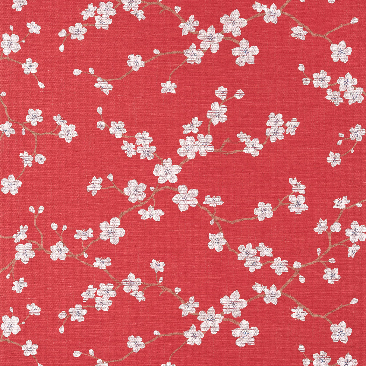 Thibaut Sakura Red Wallpaper