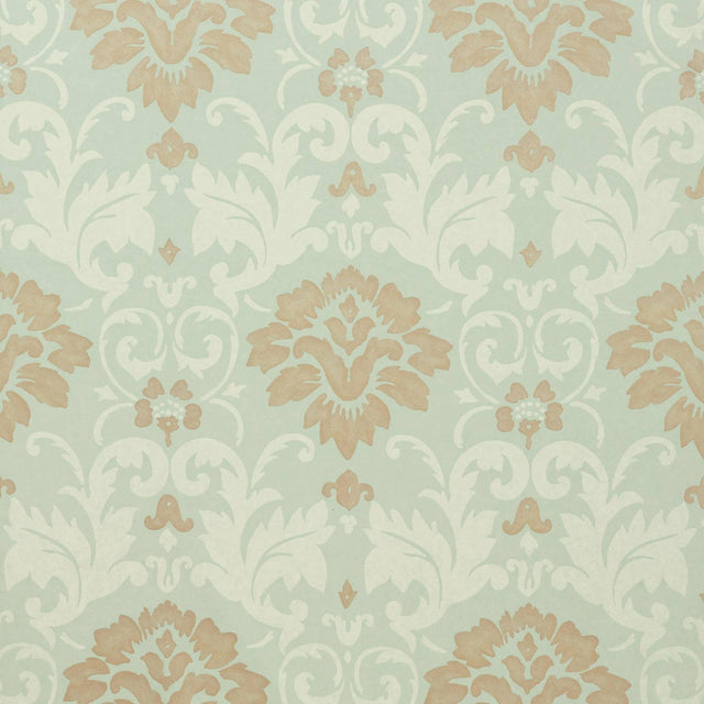 Thibaut Meadowshall Aqua Wallpaper