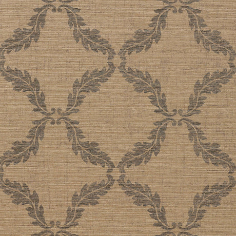 Thibaut Antoine Trellis Brown Wallpaper
