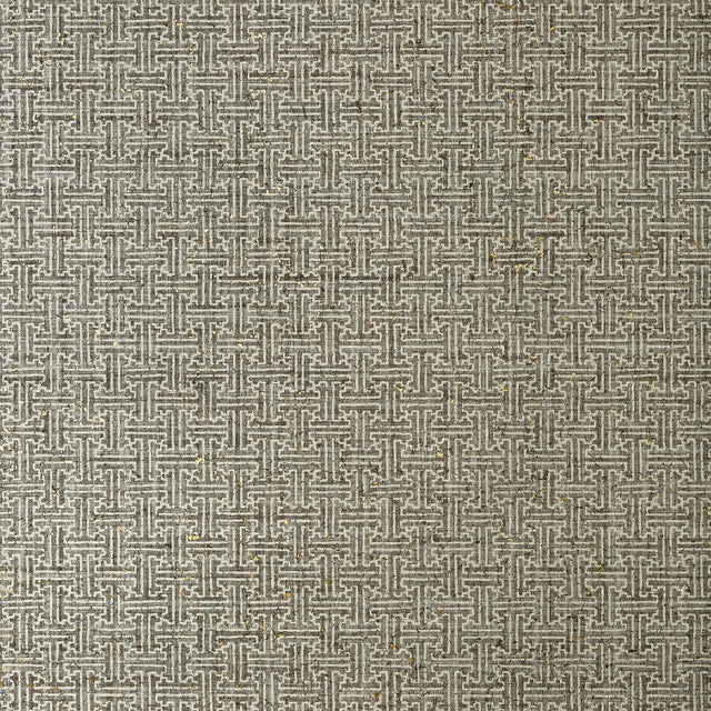 Thibaut Taza Cork Charcoal Wallpaper