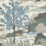 Thibaut Daintree Aqua Wallpaper