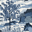 Thibaut Daintree Blue On White Wallpaper