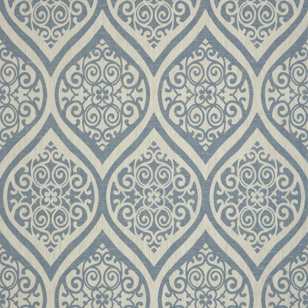 Thibaut Tangiers Navy On White Wallpaper