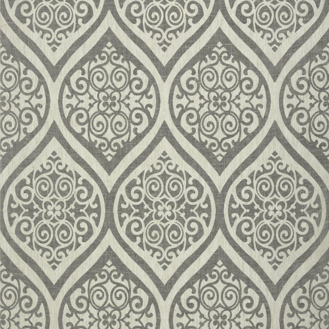 Thibaut Tangiers Black On Off White Wallpaper