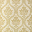 Thibaut Clessidra Metallic Gold On Cream Wallpaper