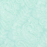 Thibaut Norwich Paisley Aqua Wallpaper