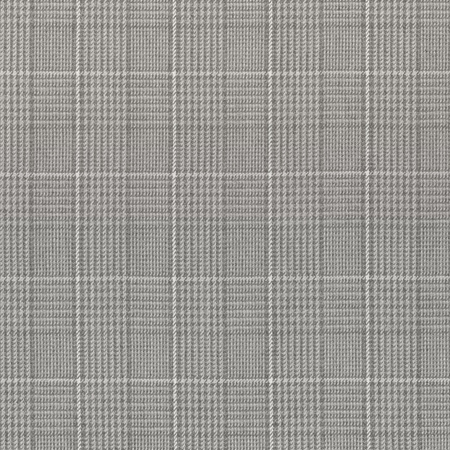 Thibaut Grassmarket Check Grey Fabric