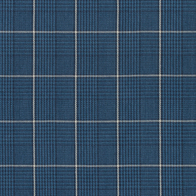 Thibaut Grassmarket Check Navy Fabric