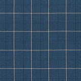 Thibaut Grassmarket Check Navy Fabric