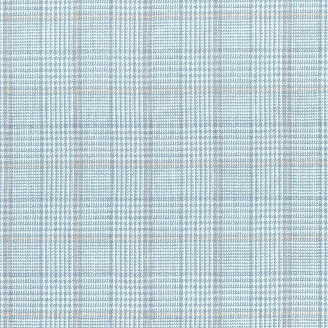 Thibaut Grassmarket Check Slate Blue Fabric