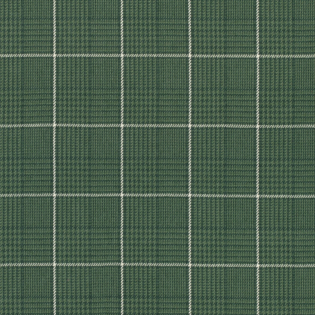 Thibaut Grassmarket Check Forest Green Fabric