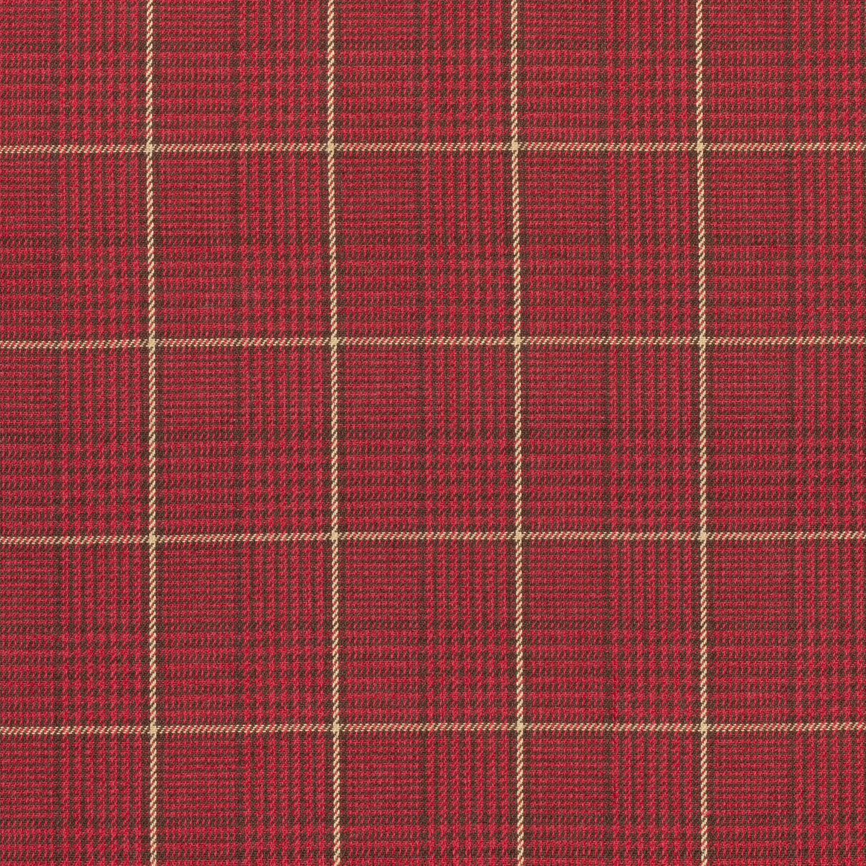 Thibaut Grassmarket Check Red Fabric