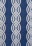 Thibaut BRAID EMBROIDERY Navy Fabric