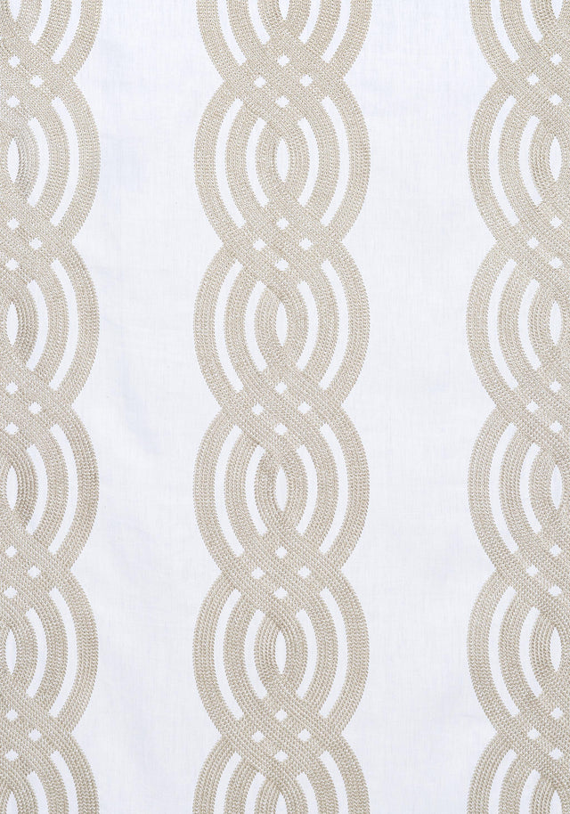 Thibaut BRAID EMBROIDERY Cream Fabric
