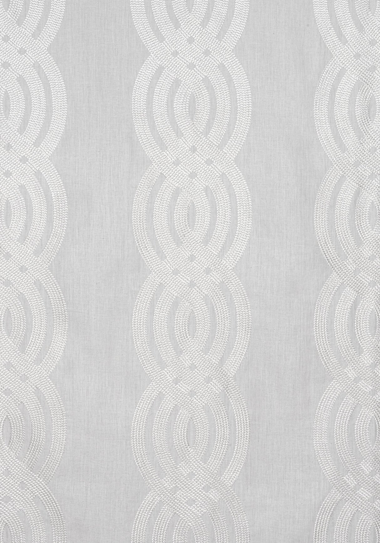 Thibaut BRAID EMBROIDERY Grey Fabric