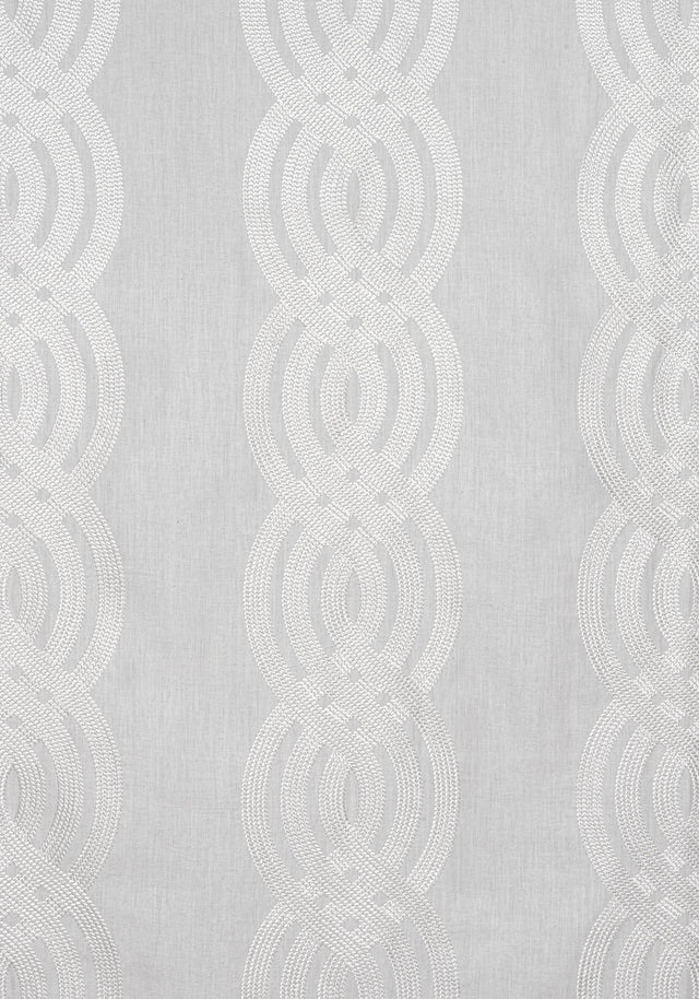 Thibaut BRAID EMBROIDERY Grey Fabric