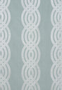 Thibaut BRAID EMBROIDERY Robin's Egg Fabric