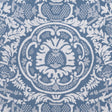 Thibaut Earl Damask Blue Fabric