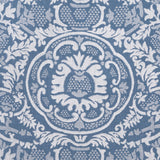 Thibaut Earl Damask Blue Fabric