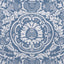 Thibaut Earl Damask Blue Fabric