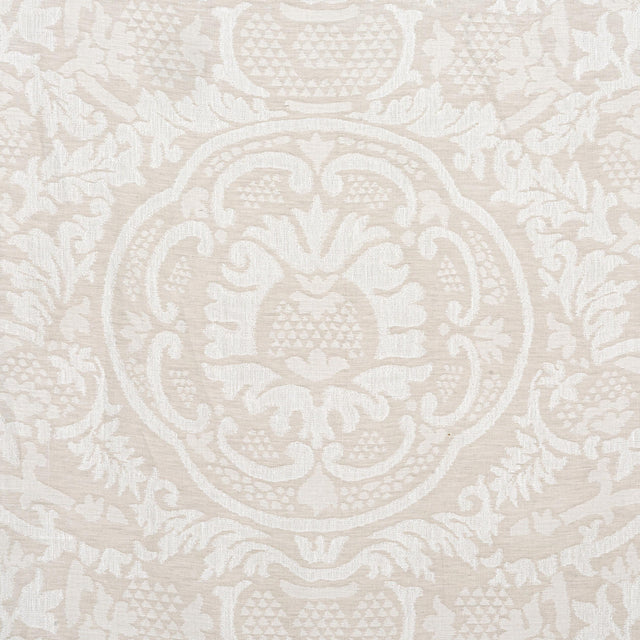 Thibaut Earl Damask Flax Fabric