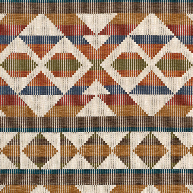 Thibaut BERBER BLANKET Ochre and Brown Fabric
