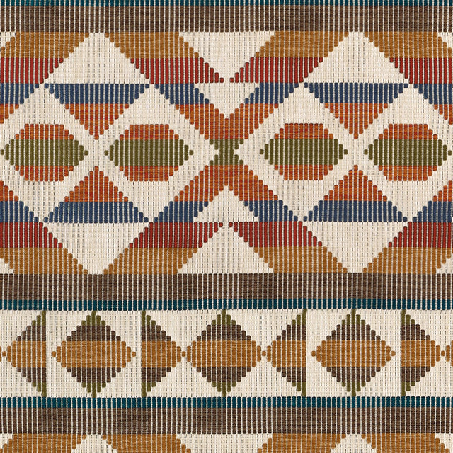 Thibaut Berber Blanket Ochre And Brown Fabric