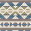 Thibaut BERBER BLANKET Green and Blue Fabric
