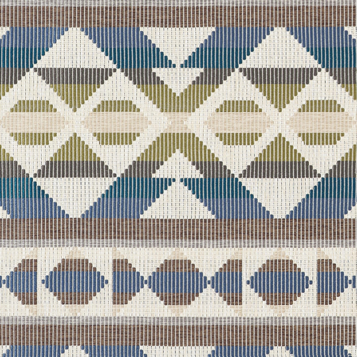 Thibaut Berber Blanket Green And Blue Fabric