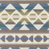 Thibaut Berber Blanket Green And Blue Fabric