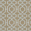 Thibaut Alston Trellis Embroidery Grey On Natural Fabric