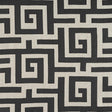 Thibaut Tulum Applique Black On Natural Fabric