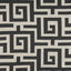 Thibaut Tulum Applique Black On Natural Fabric