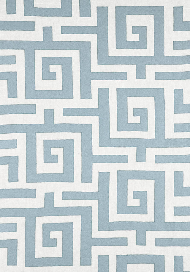 Thibaut TULUM APPLIQUE Spa Blue Fabric