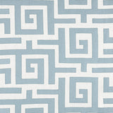 Thibaut Tulum Applique Spa Blue Fabric