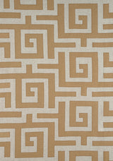 Thibaut TULUM APPLIQUE Wheat on Natural Fabric