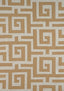 Thibaut TULUM APPLIQUE Wheat on Natural Fabric