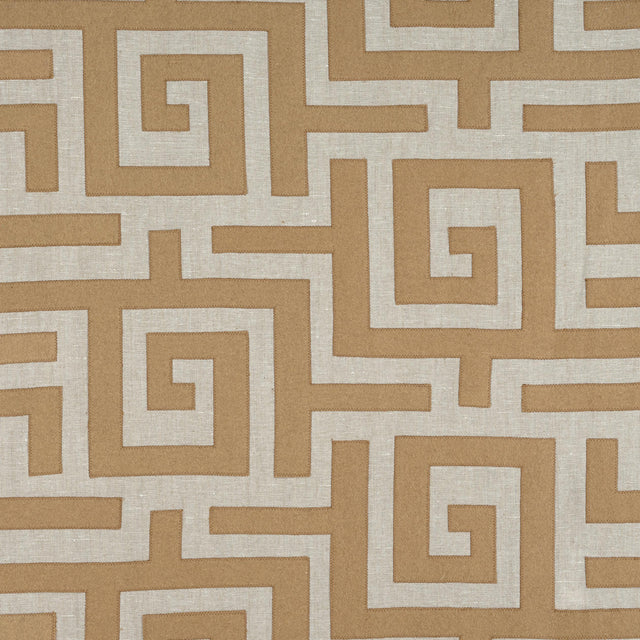 Thibaut Tulum Applique Wheat On Natural Fabric