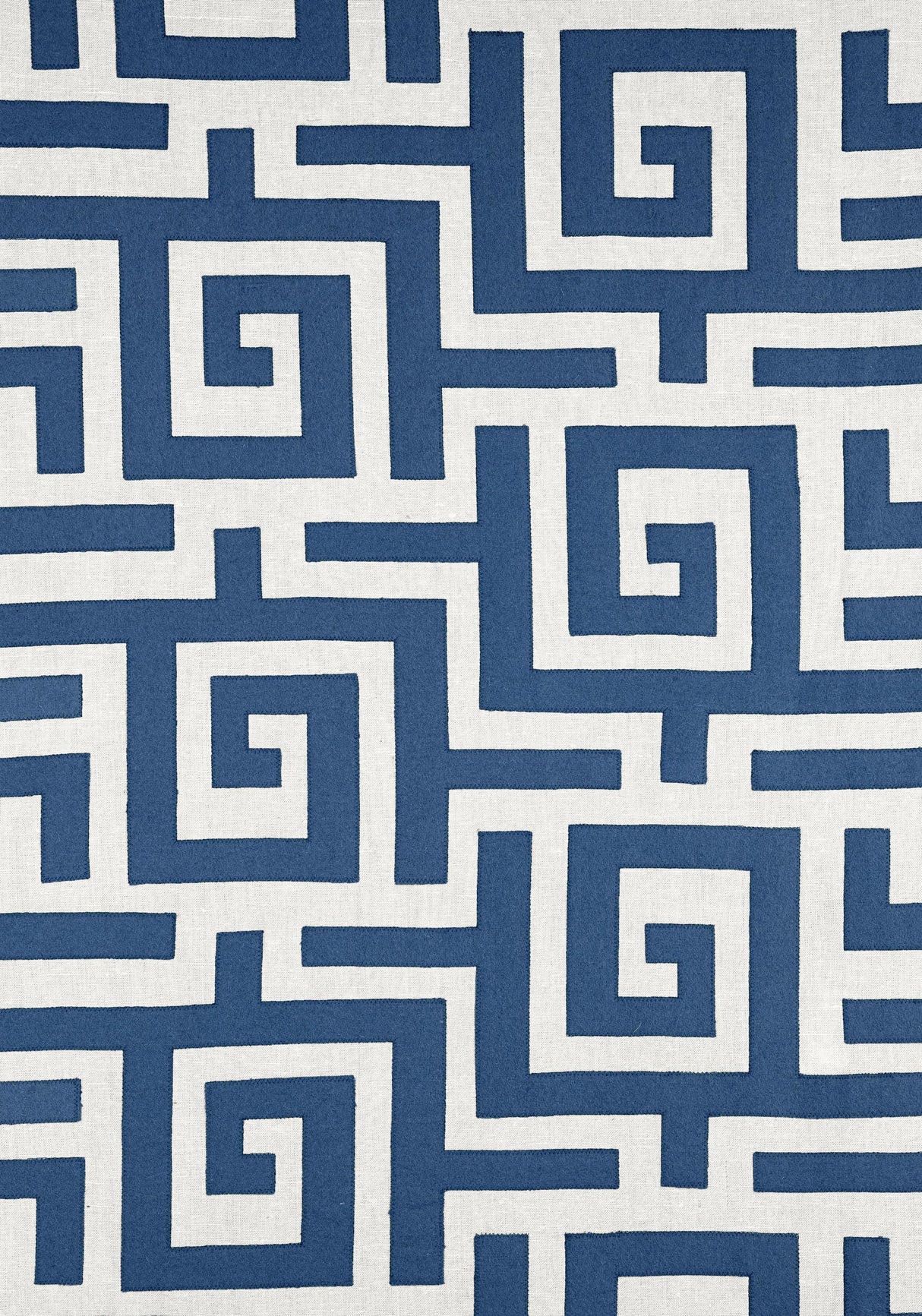 Thibaut TULUM APPLIQUE Navy Fabric