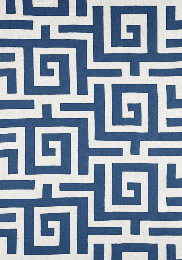 Thibaut TULUM APPLIQUE Navy Fabric