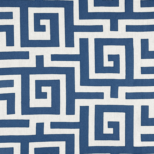 Thibaut Tulum Applique Navy Fabric