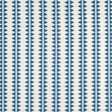 Thibaut Reno Stripe Embroidery Navy Fabric