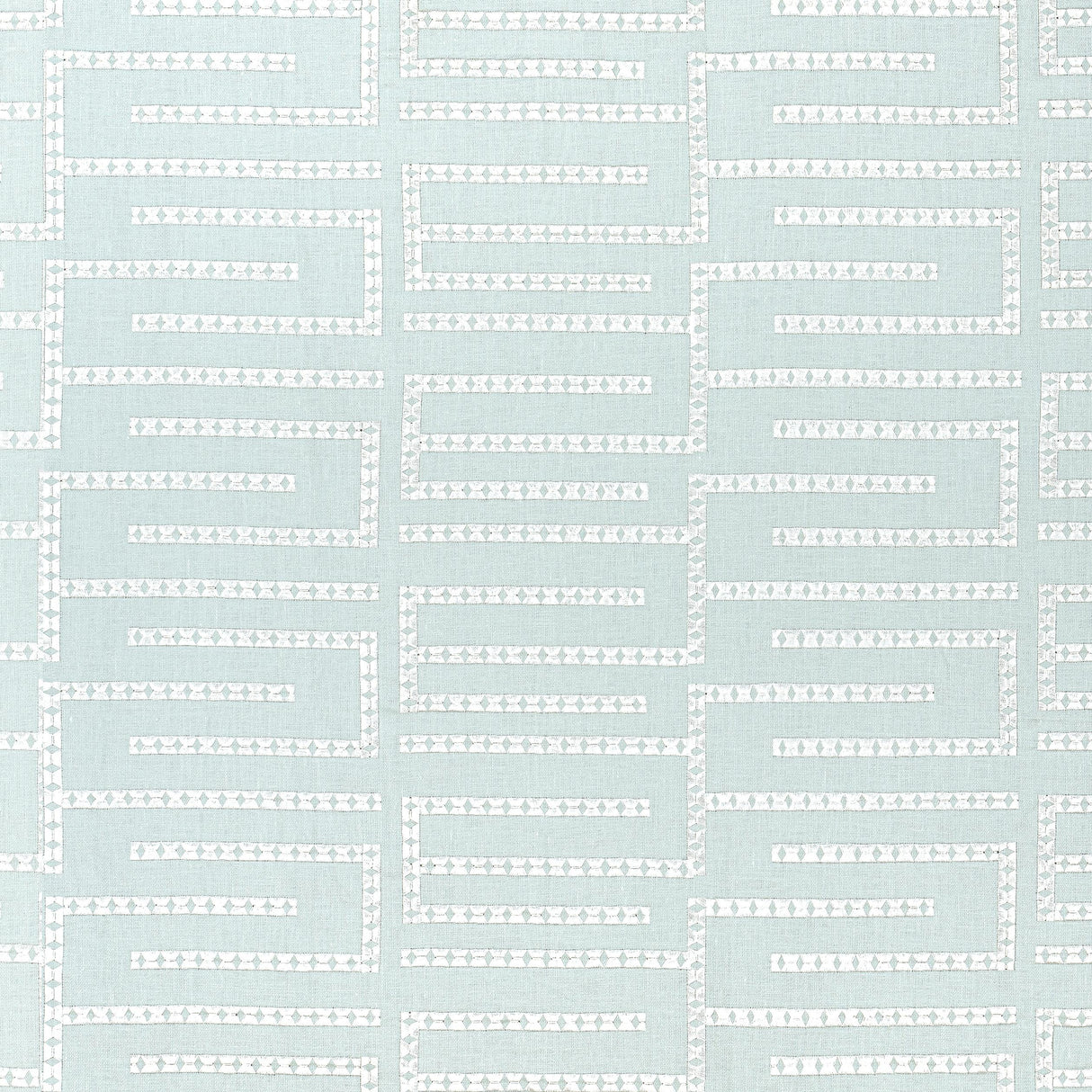 Thibaut Architect Embroidery Mist Fabric
