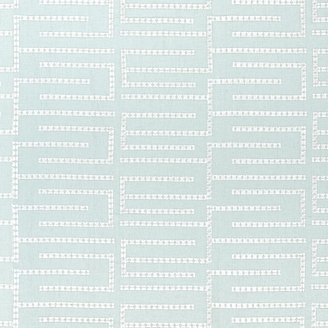 Thibaut Architect Embroidery Mist Fabric