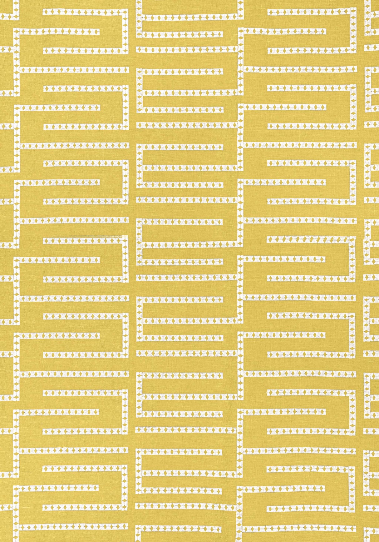 Thibaut ARCHITECT EMBROIDERY Harvest Gold Fabric