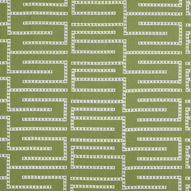 Thibaut Architect Embroidery Sage Fabric