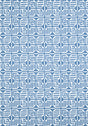 Thibaut LABYRINTH VELVET Blue Fabric