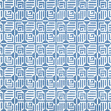 Thibaut Labyrinth Velvet Blue Fabric