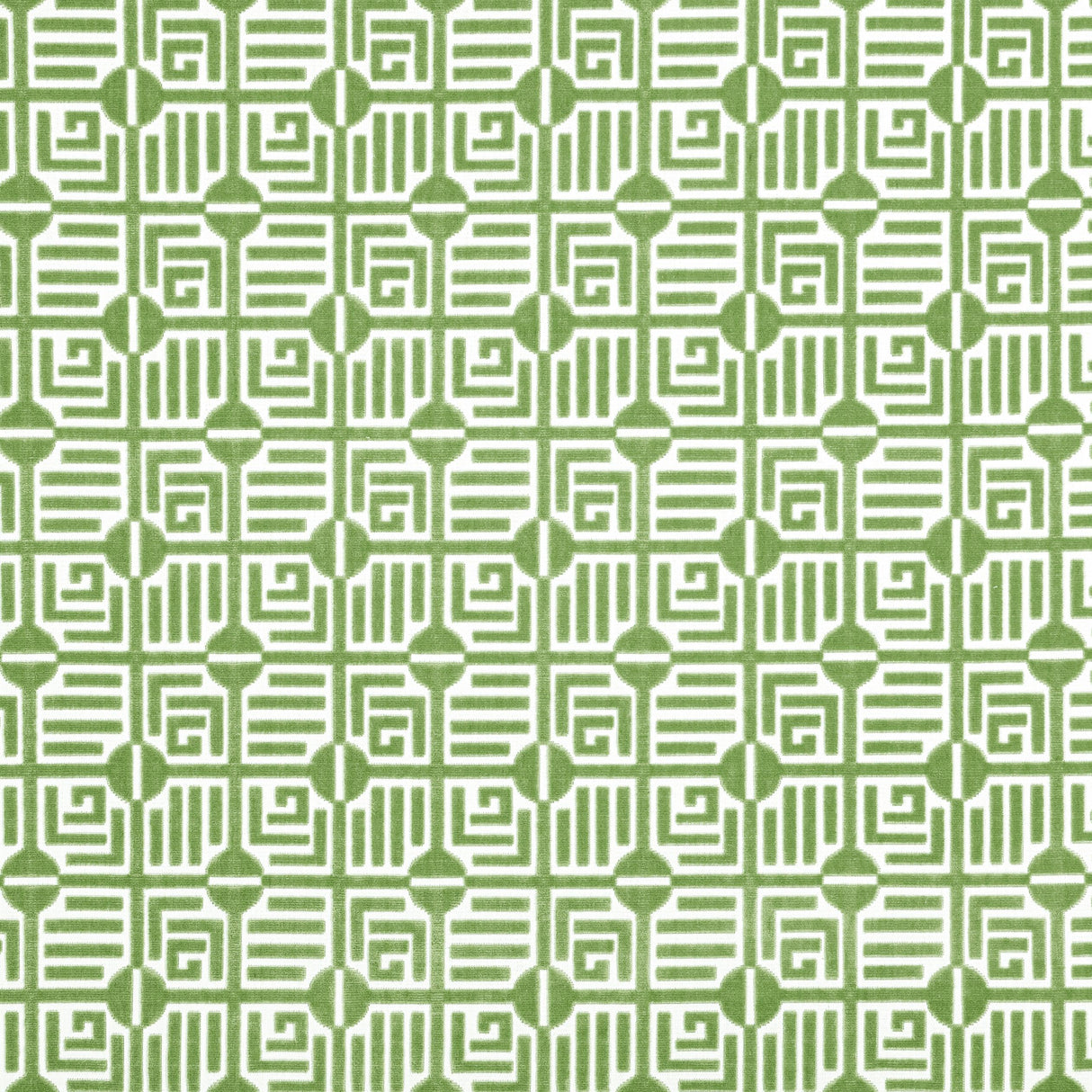 Thibaut Labyrinth Velvet Emerald Fabric